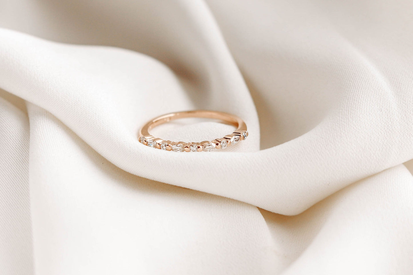 0.37 CT Round Full Eternity Lab Grown Diamond Wedding Band