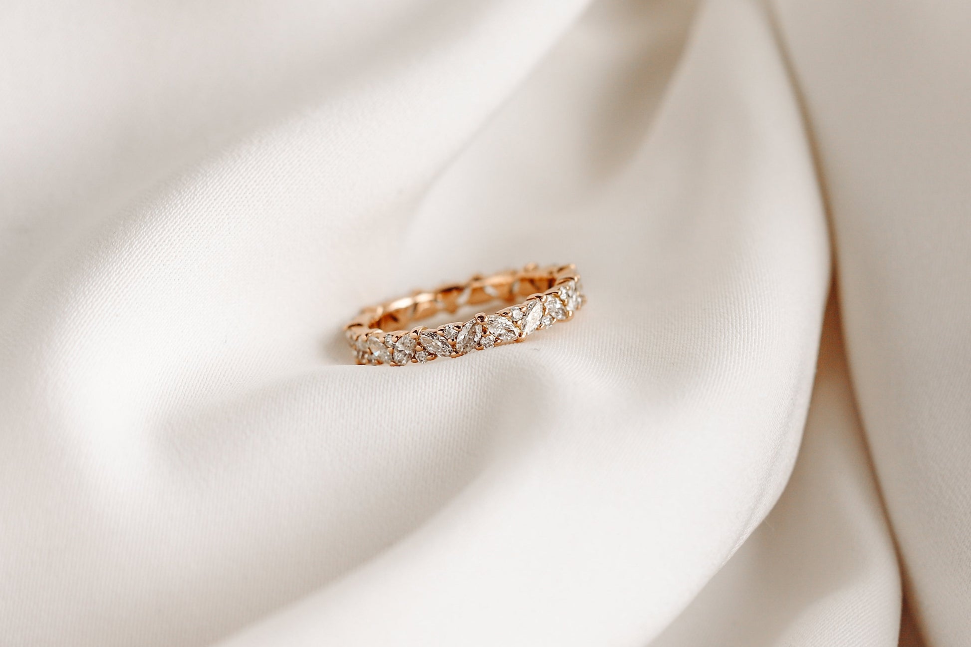 0.37 CT Round Full Eternity Lab Grown Diamond Wedding Band