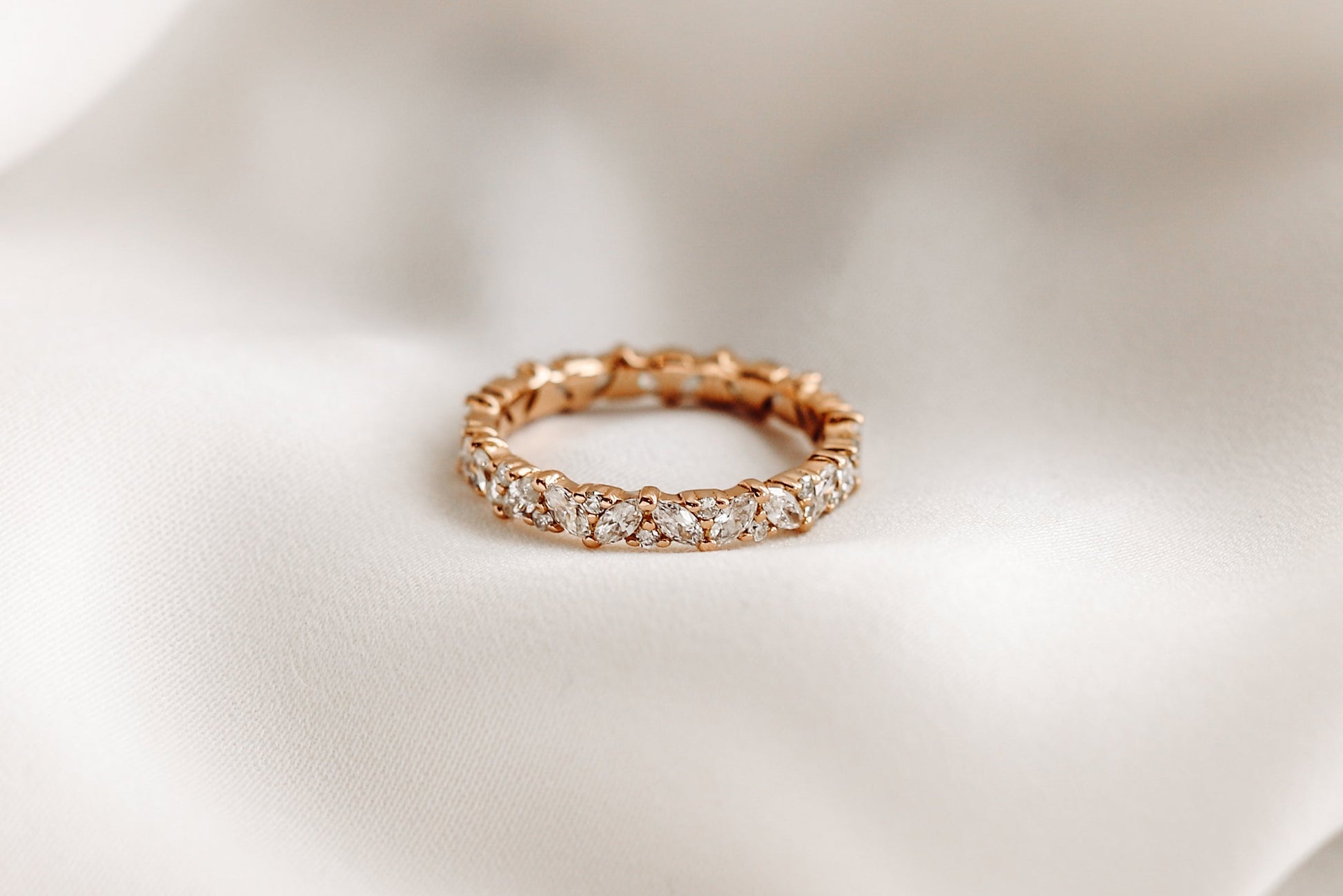 0.37 CT Round Full Eternity Lab Grown Diamond Wedding Band