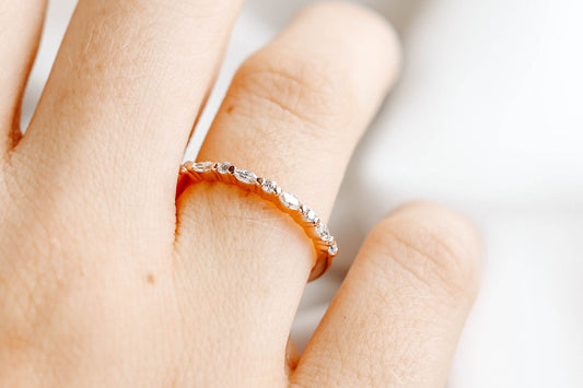 0.37 CT Round Full Eternity Lab Grown Diamond Wedding Band