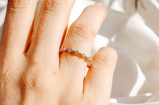 0.37 CT Round Full Eternity Lab Grown Diamond Wedding Band