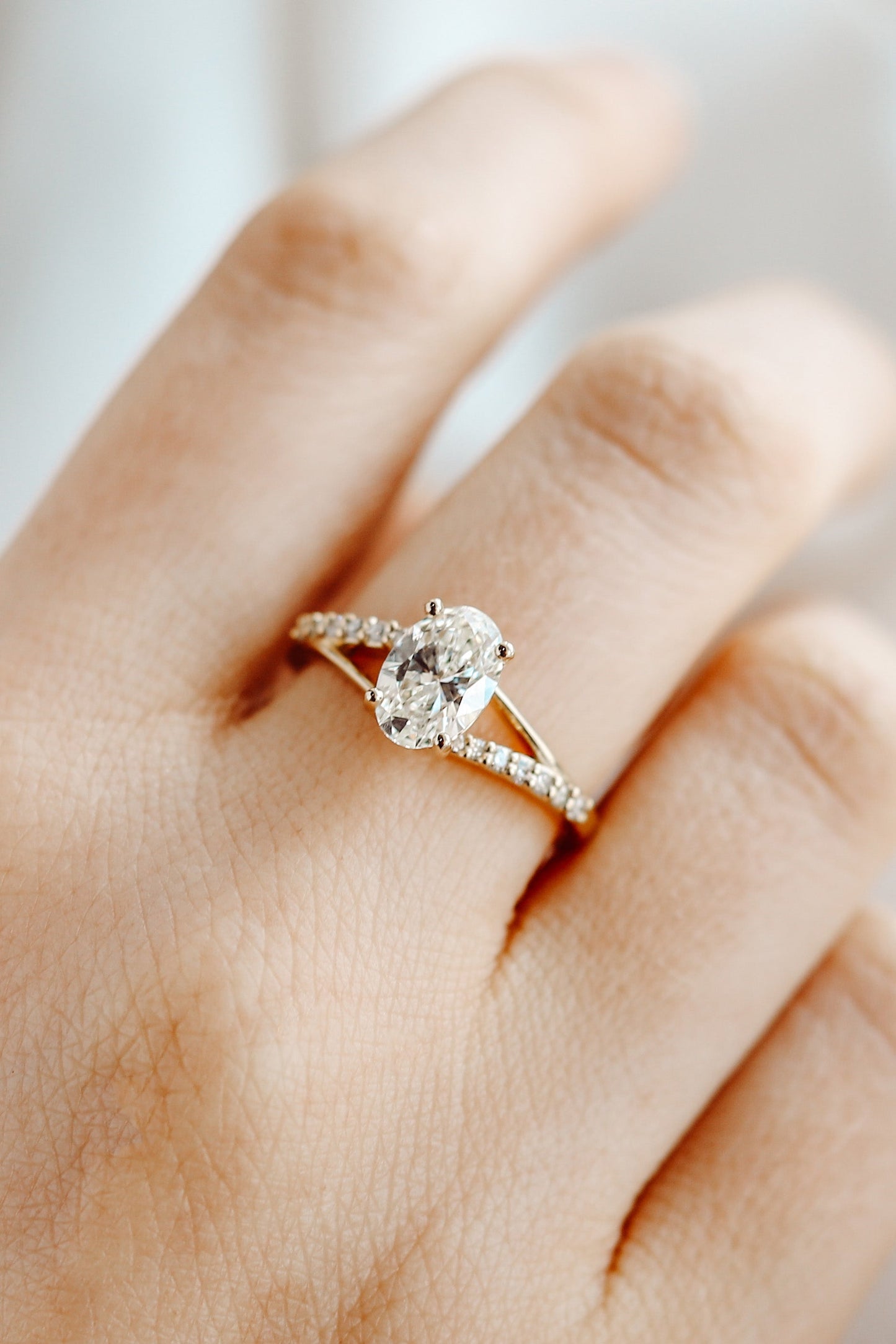 2 CT Round Three Stones Lab Grown Diamond Engagement Ring
