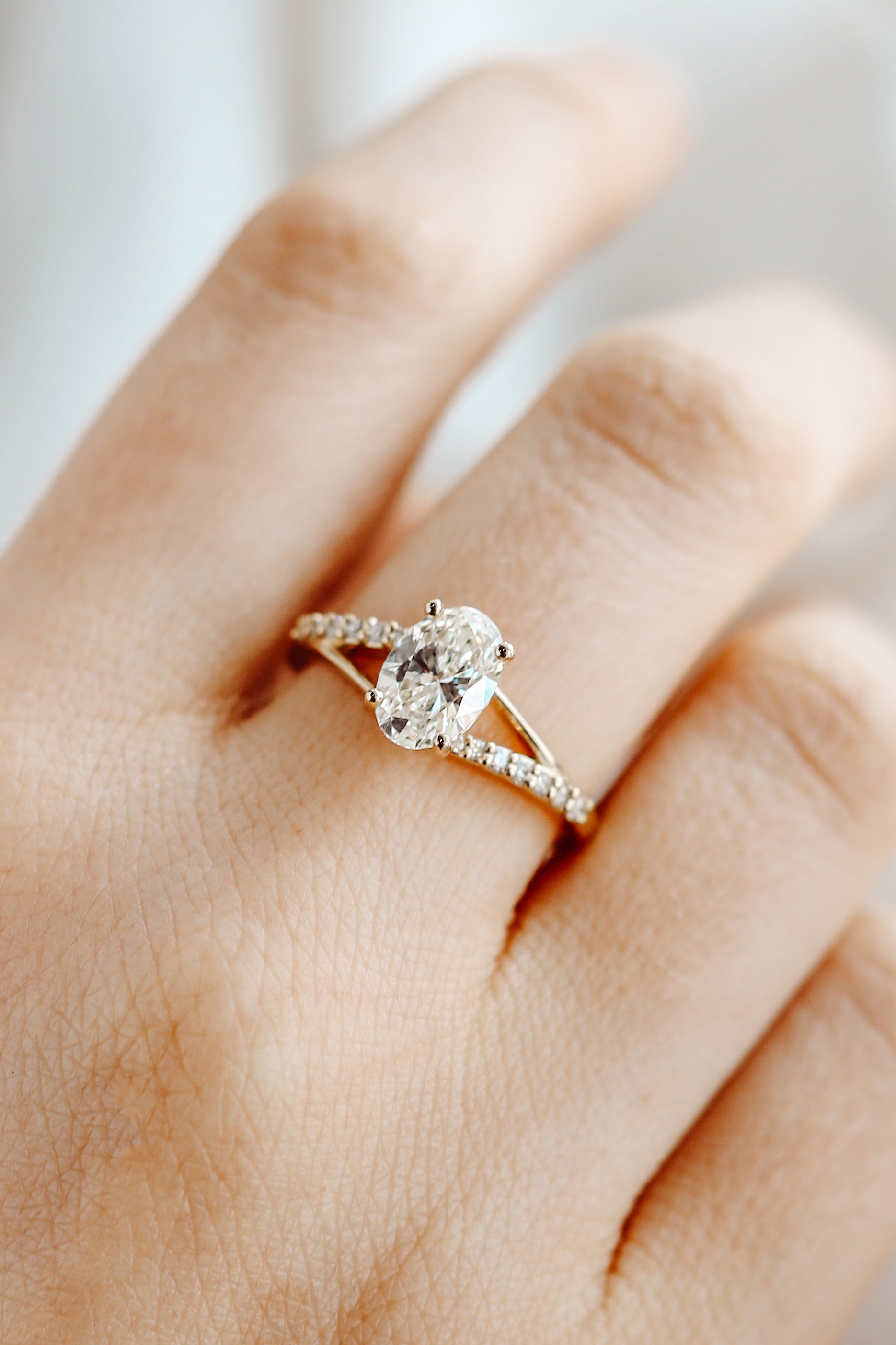 2 CT Round Three Stones Lab Grown Diamond Engagement Ring