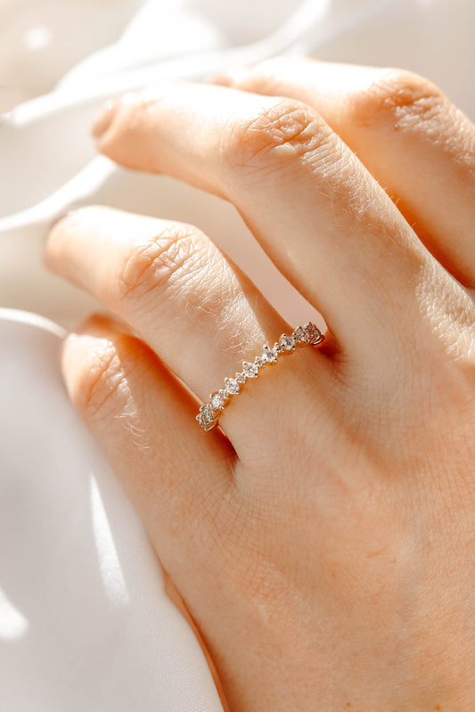 0.37 CT Round Full Eternity Lab Grown Diamond Wedding Band