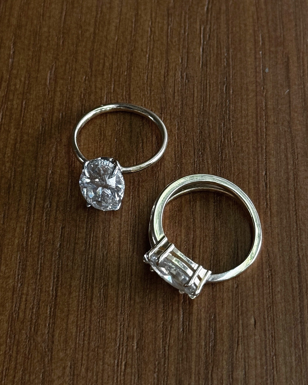 2 CT Round Three Stones Lab Grown Diamond Engagement Ring