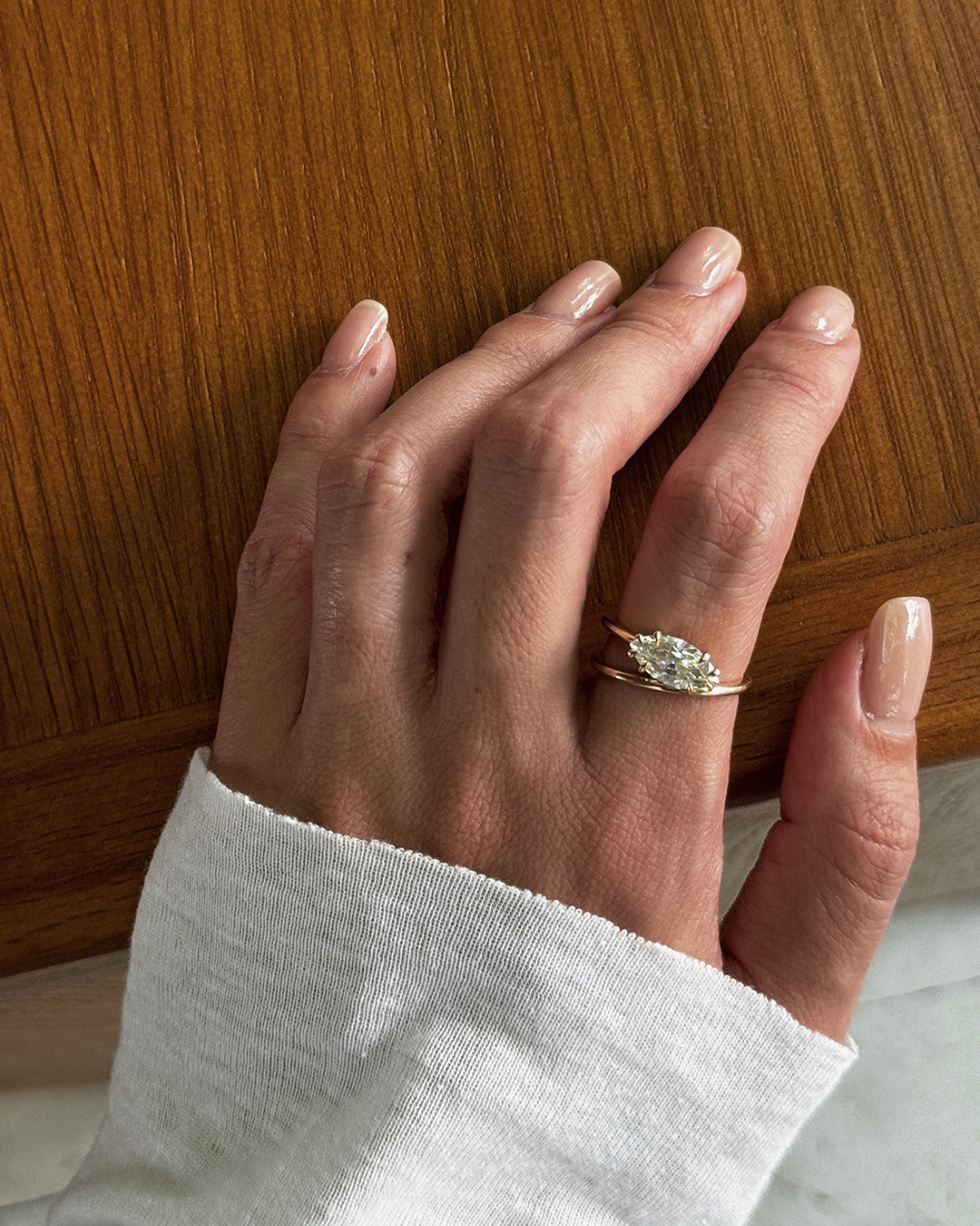 2 CT Round Three Stones Lab Grown Diamond Engagement Ring