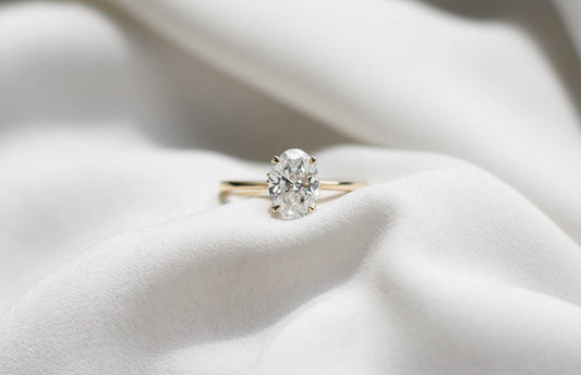 2 CT Round Three Stones Lab Grown Diamond Engagement Ring
