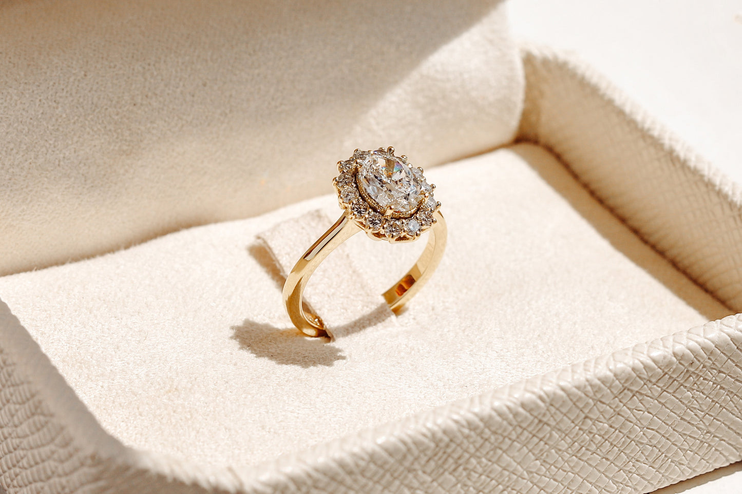 2 CT Round Three Stones Lab Grown Diamond Engagement Ring