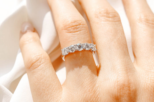 0.37 CT Round Full Eternity Lab Grown Diamond Wedding Band