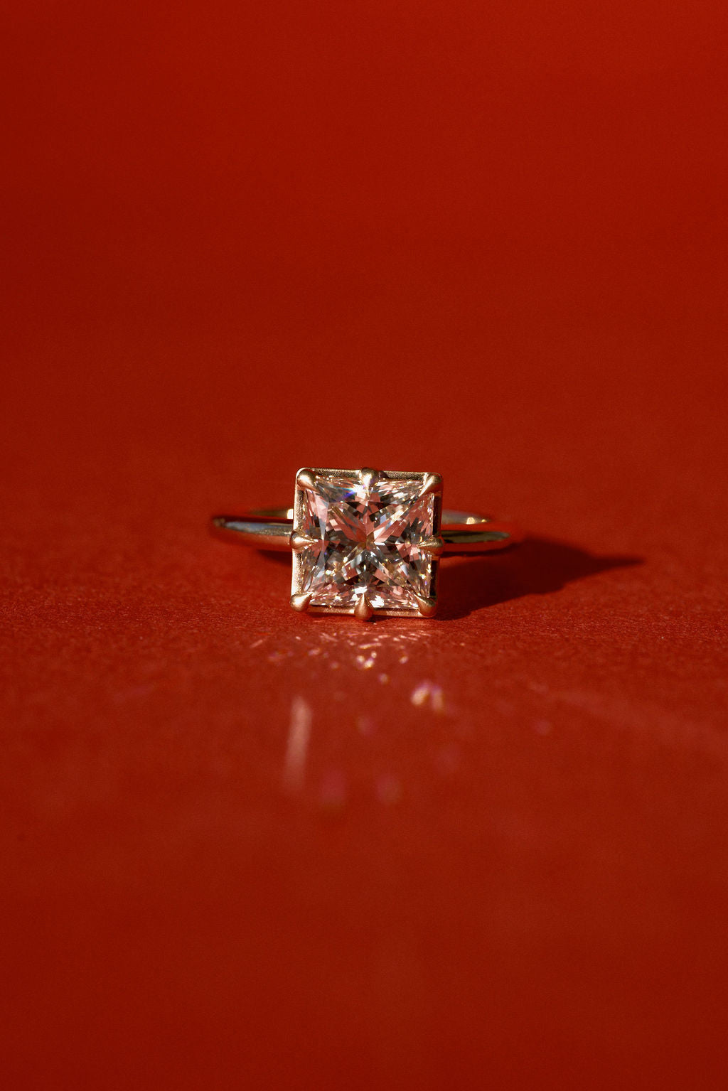 2 CT Round Three Stones Lab Grown Diamond Engagement Ring