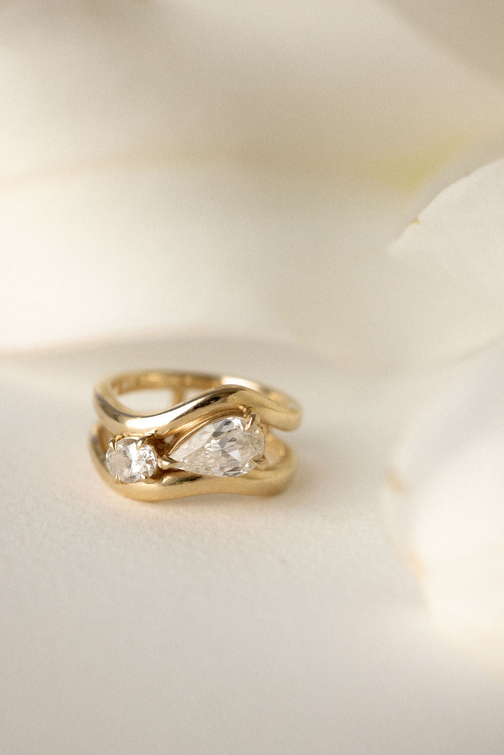 2 CT Round Three Stones Lab Grown Diamond Engagement Ring