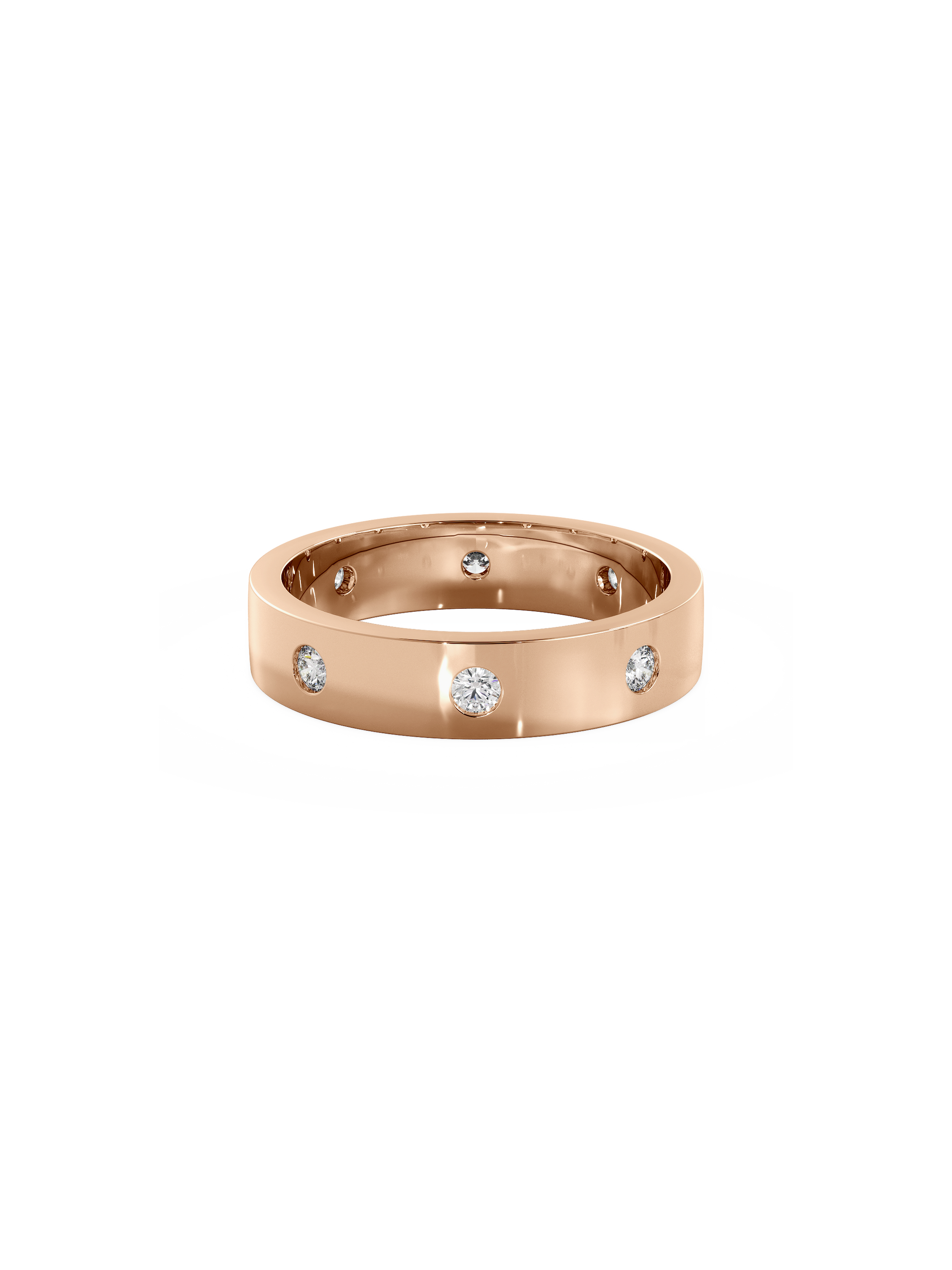 0.37 CT Round Full Eternity Lab Grown Diamond Wedding Band