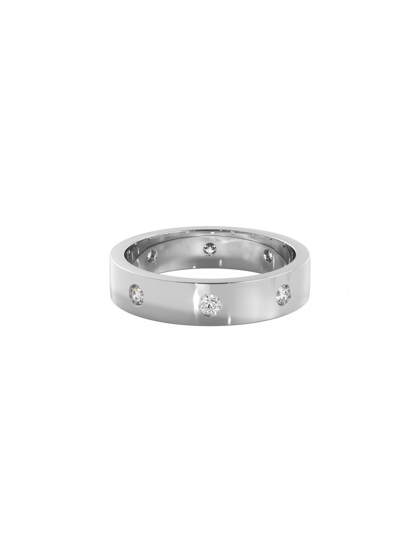 0.37 CT Round Full Eternity Lab Grown Diamond Wedding Band