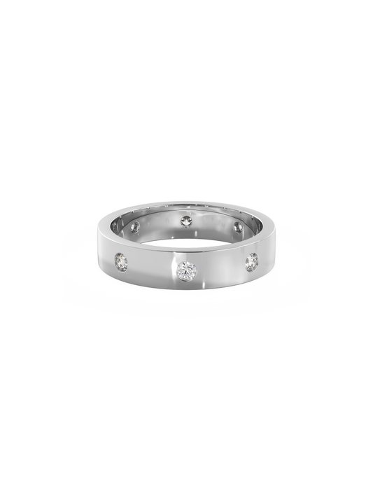 0.37 CT Round Full Eternity Lab Grown Diamond Wedding Band