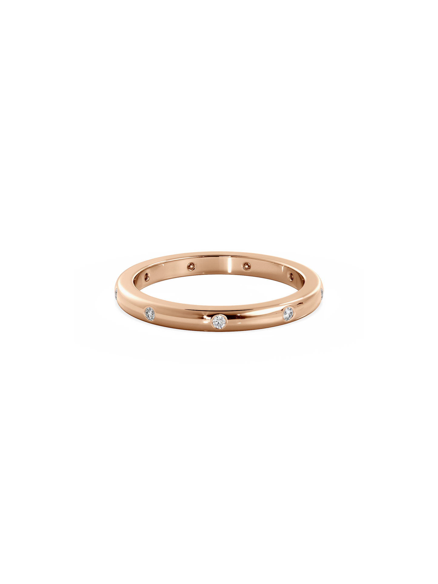 0.37 CT Round Full Eternity Lab Grown Diamond Wedding Band