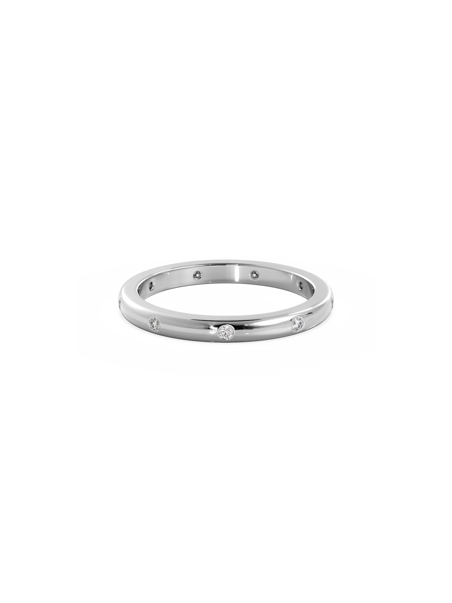 0.37 CT Round Full Eternity Lab Grown Diamond Wedding Band