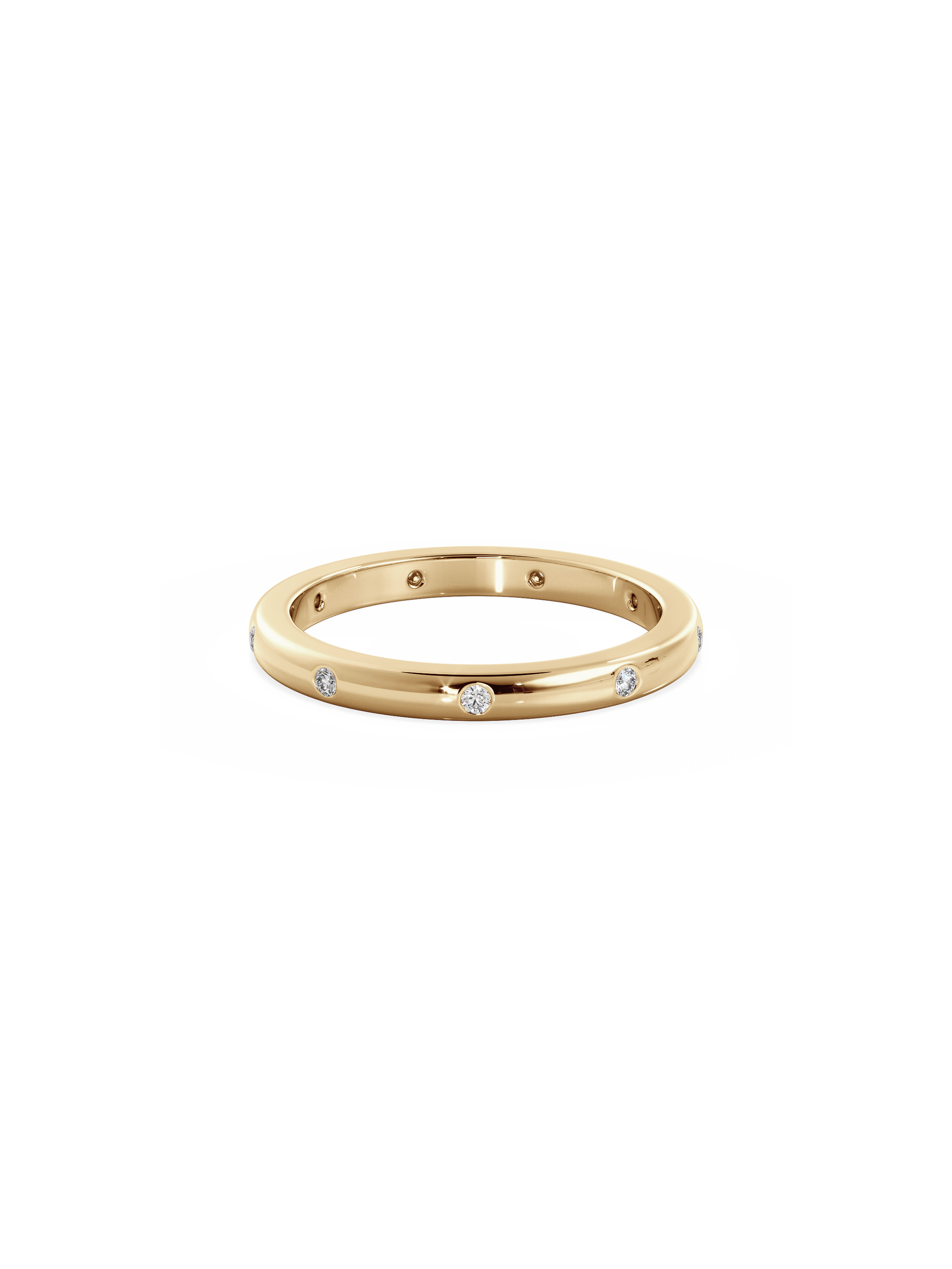 0.37 CT Round Full Eternity Lab Grown Diamond Wedding Band