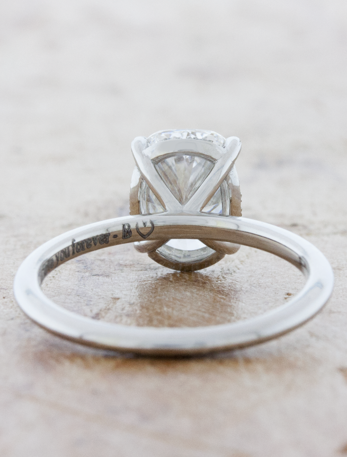 2 CT Round Three Stones Lab Grown Diamond Engagement Ring