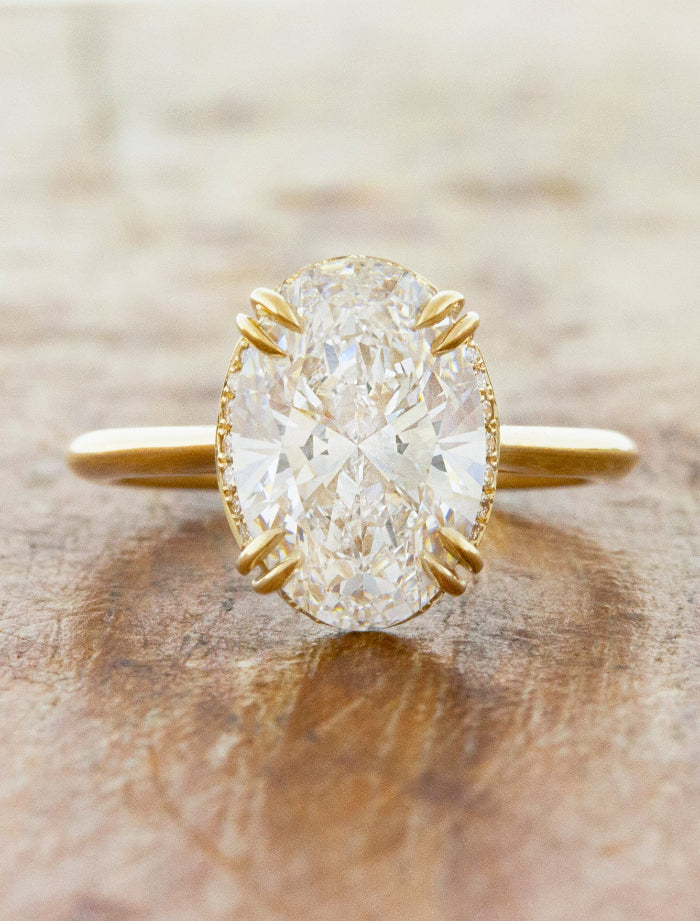 2 CT Round Three Stones Lab Grown Diamond Engagement Ring