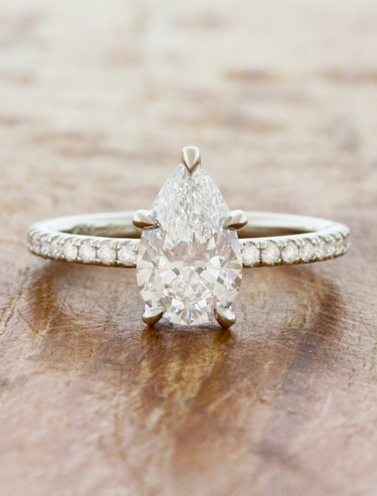2 CT Round Three Stones Lab Grown Diamond Engagement Ring