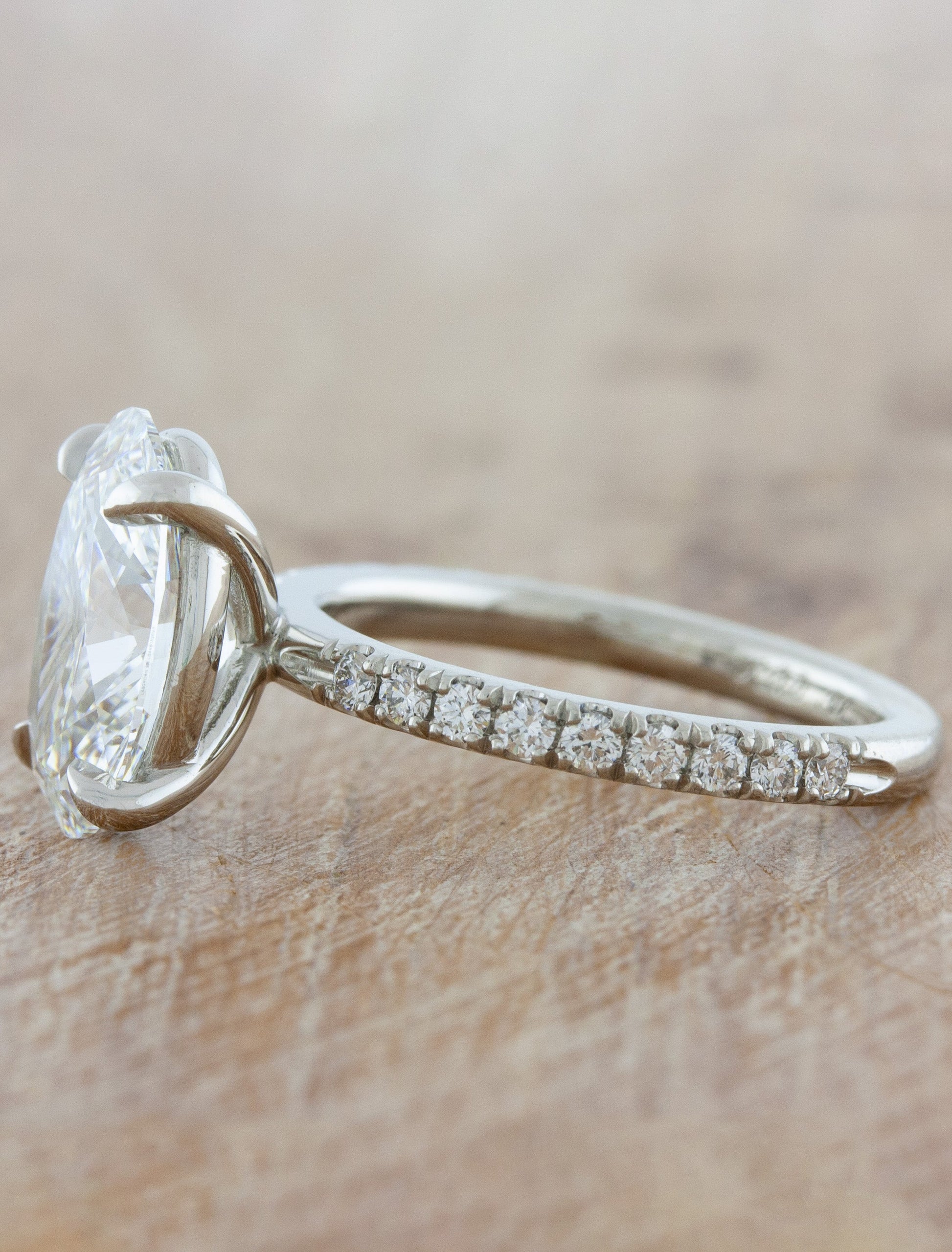 2 CT Round Three Stones Lab Grown Diamond Engagement Ring