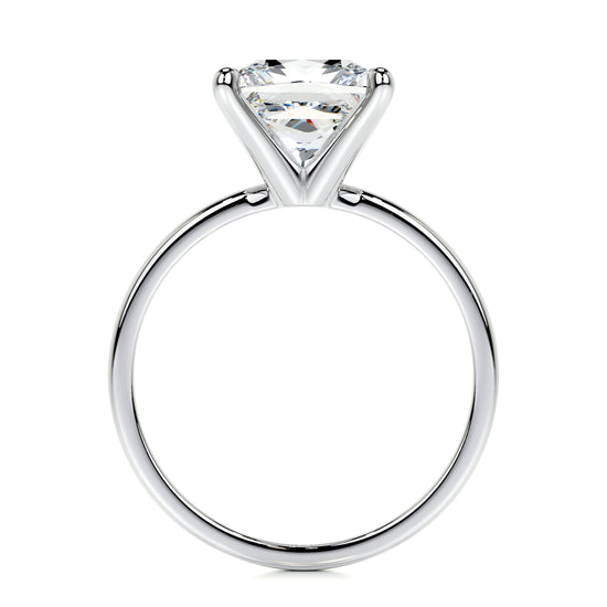 3.0 CT Princess Solitaire CVD F/VS2 Diamond Engagement Ring 4