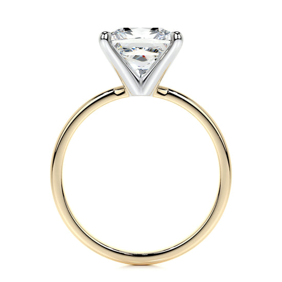 3.0 CT Princess Solitaire CVD F/VS2 Diamond Engagement Ring 8