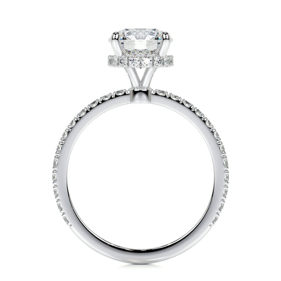 1.50 CT Round Hidden Halo CVD E/VS2 Diamond Engagement Ring 10