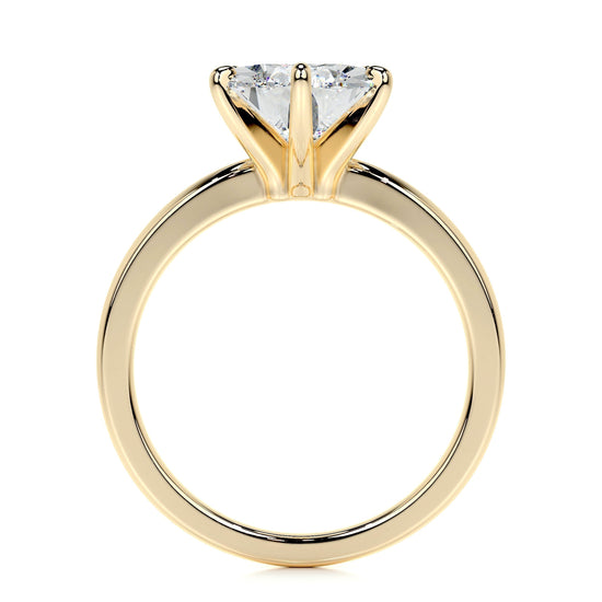 5.0 CT Pear Solitaire CVD F/VS2 Diamond Engagement Ring 9