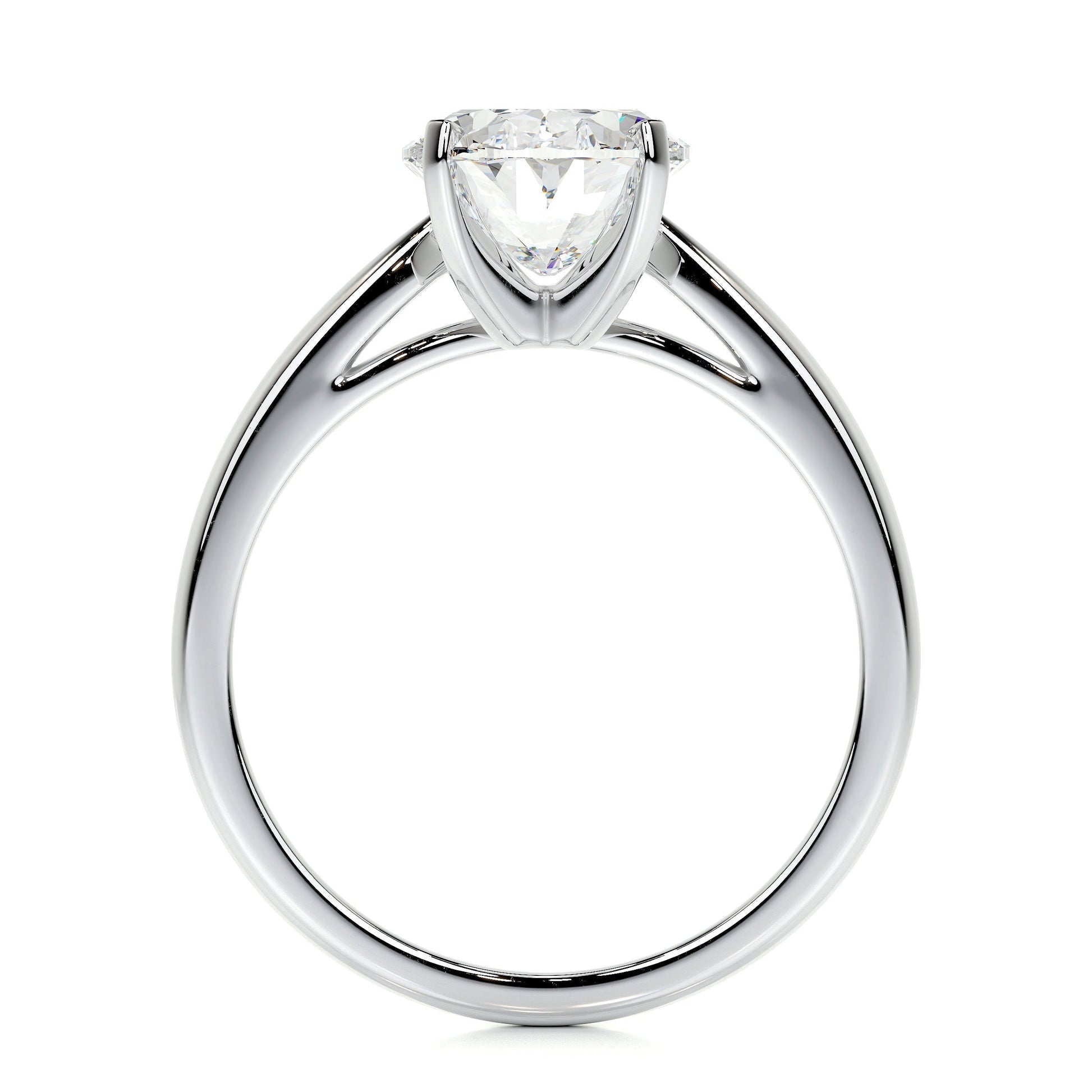 2.0 CT Oval Solitaire CVD G/VS2 Diamond Engagement Ring 5