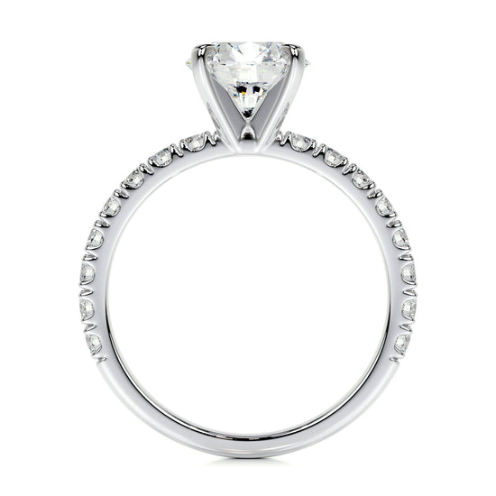 1.50 CT Round Solitaire CVD F/VS1 Diamond Engagement Ring 7