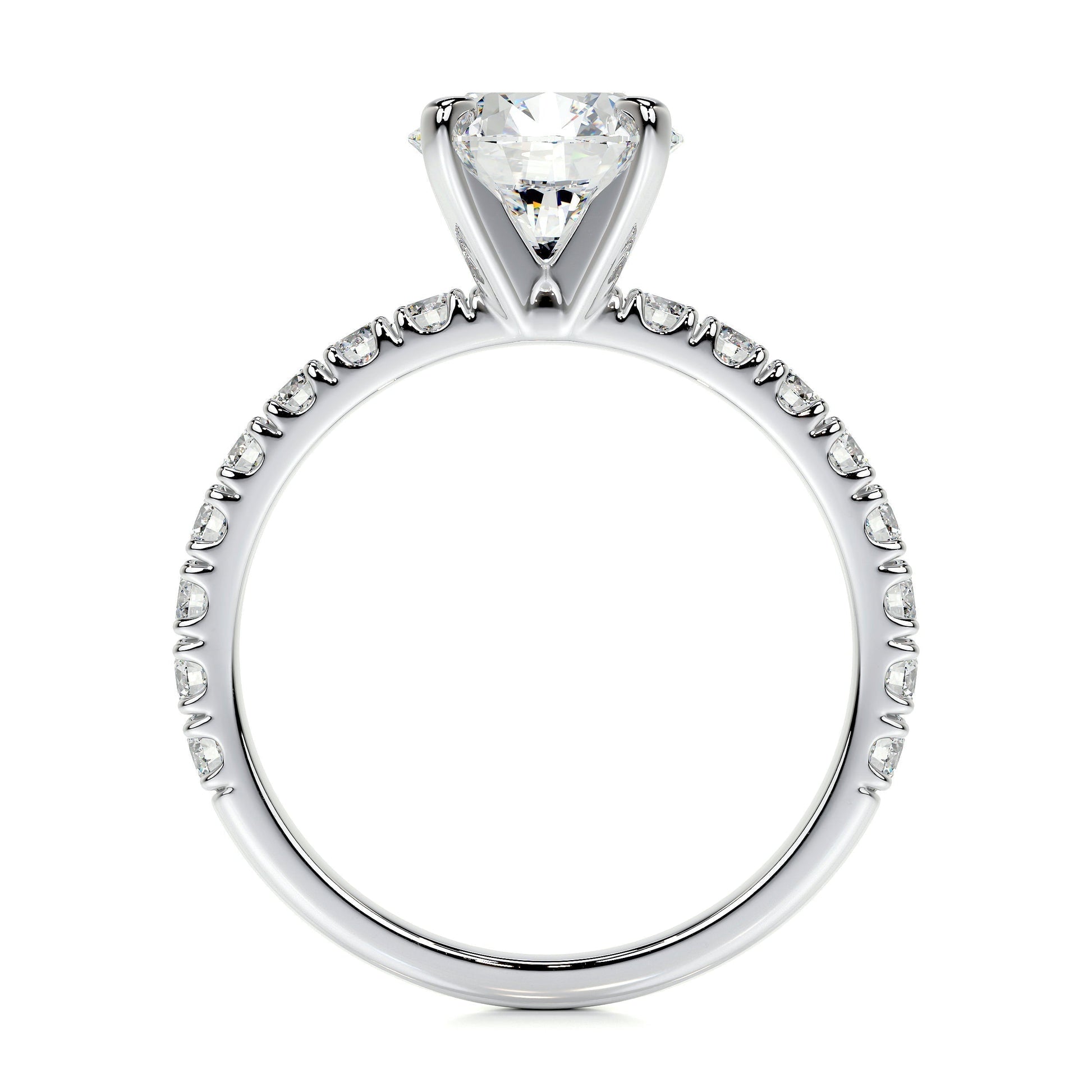 1.50 CT Round Solitaire CVD F/VS1 Diamond Engagement Ring 7