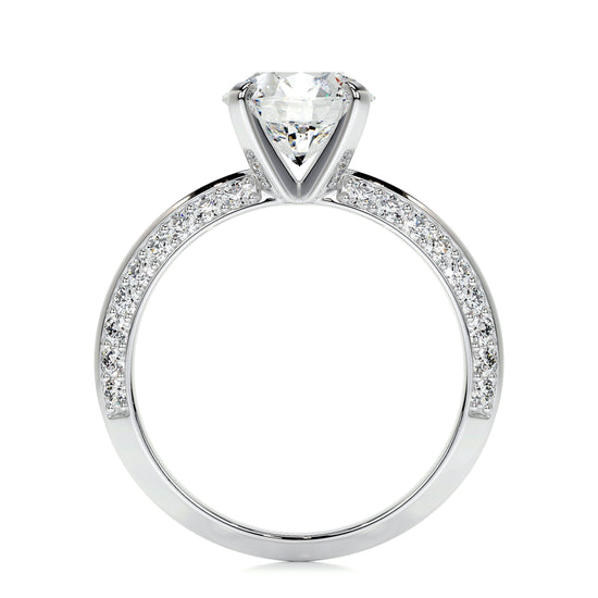 2.0 CT Round Solitaire CVD E/VS2 Diamond Engagement Ring 5