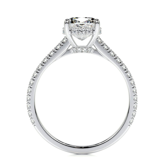 1.50 CT Cushion Hidden Halo CVD E/VS2 Diamond Engagement Ring 5