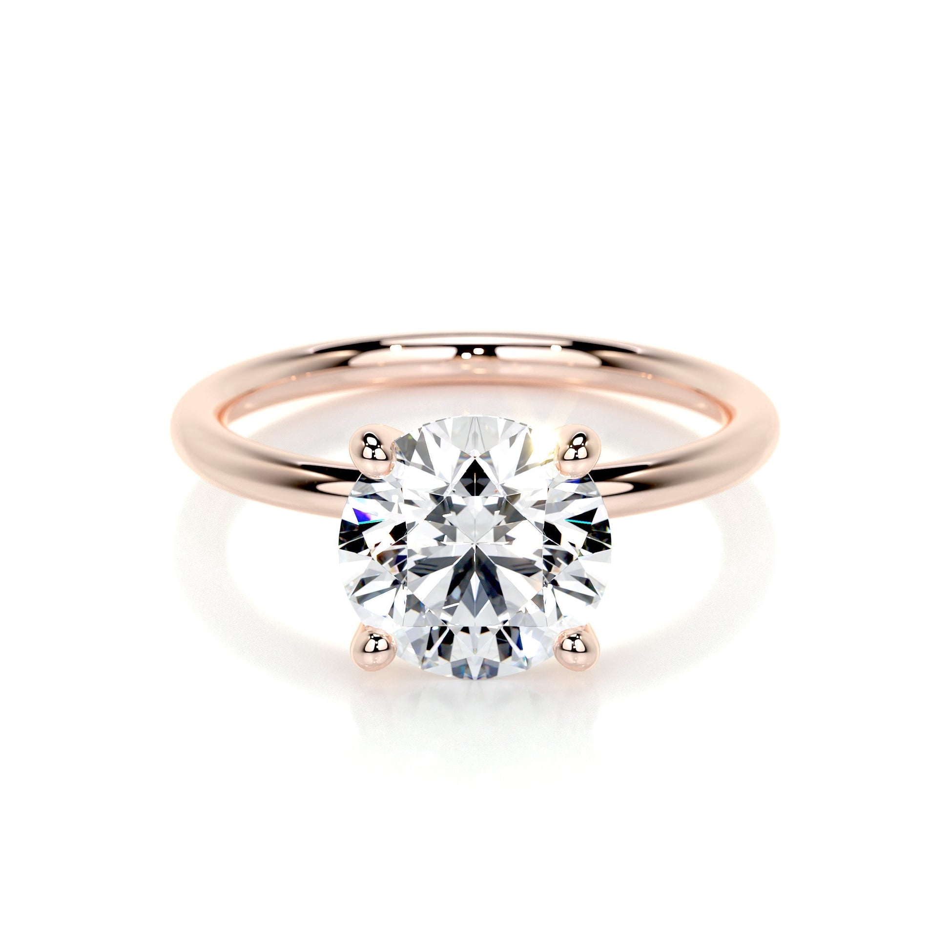 2.0 CT Round Solitaire CVD E/VS2 Diamond Engagement Ring 11