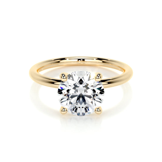 2.0 CT Round Solitaire CVD E/VS2 Diamond Engagement Ring 7