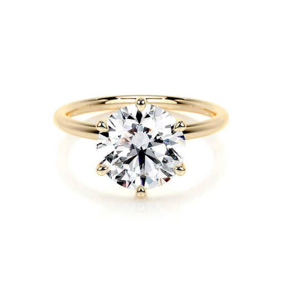 2.0 CT Round Solitaire CVD E/VS2 Diamond Engagement Ring 7