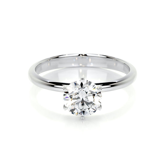 1.0 CT Round Solitaire CVD E/VS2 Diamond Engagement Ring 1