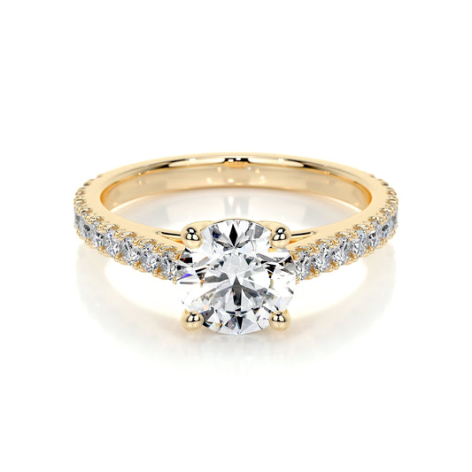 0.80 CT Round Solitaire CVD E/VS2 Diamond Engagement Ring 7