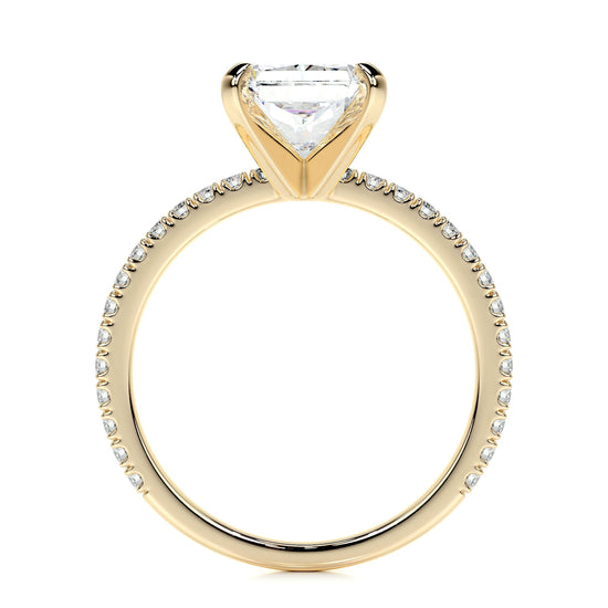 3.0 CT Radiant Solitaire CVD G/SI1 Diamond Engagement Ring 9