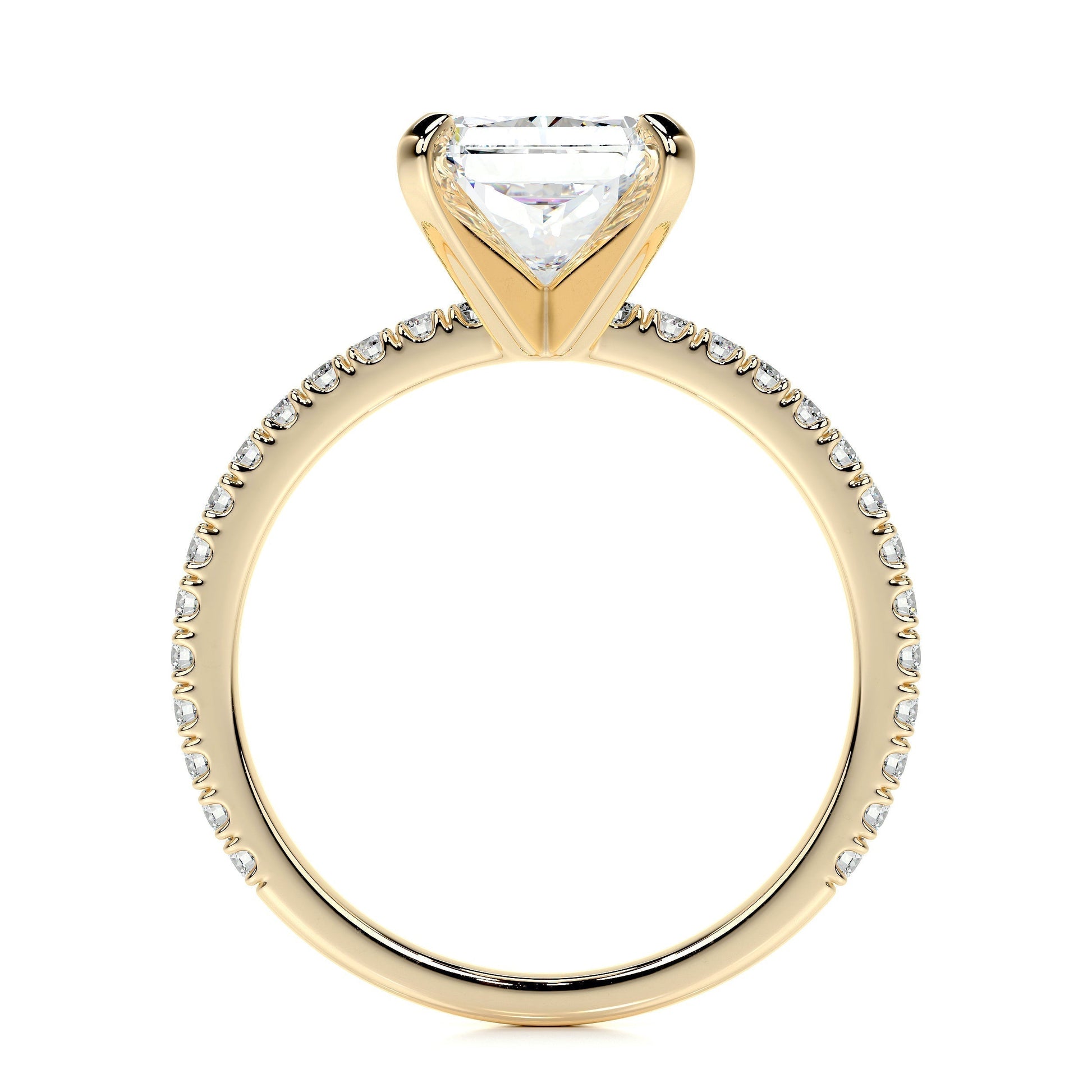 3.0 CT Radiant Solitaire CVD G/SI1 Diamond Engagement Ring 9