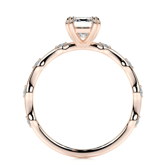1.50 CT Emerald Solitaire CVD E/VS1 Diamond Engagement Ring 14