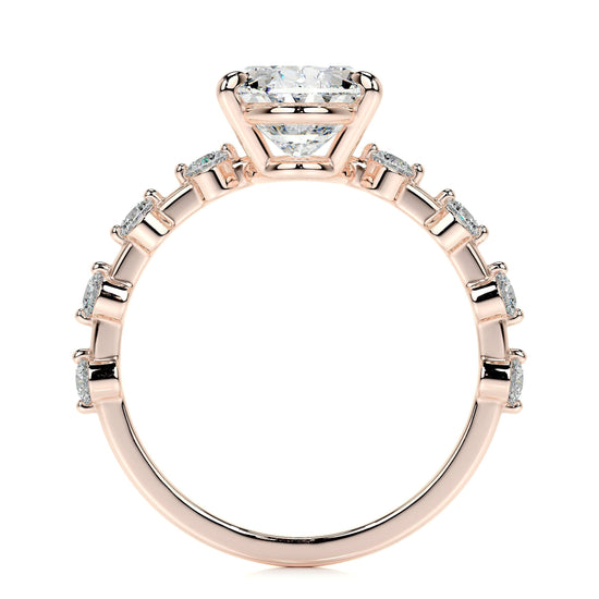 3.0 CT Oval Solitaire CVD  E/VS1 Diamond Engagement Ring 17