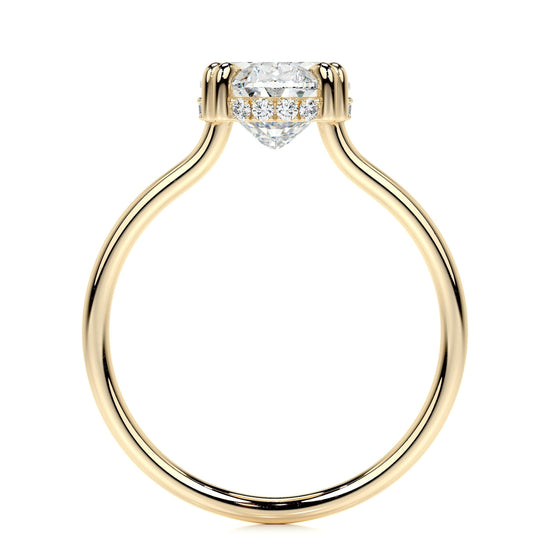 3.0 CT Oval Hidden Halo CVD E/SI1 Diamond Engagement Ring 11