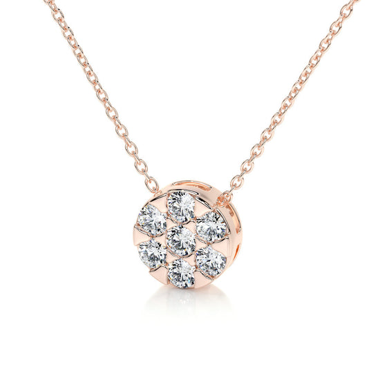 0.50 TCW Round CVD F/VS Diamond Necklace 12