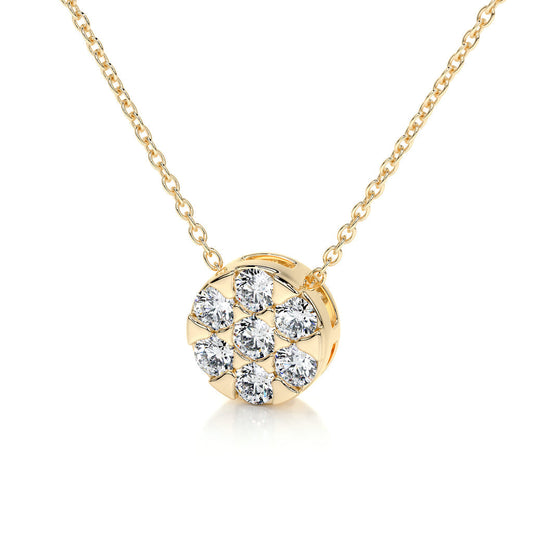 0.50 TCW Round CVD F/VS Diamond Necklace 7