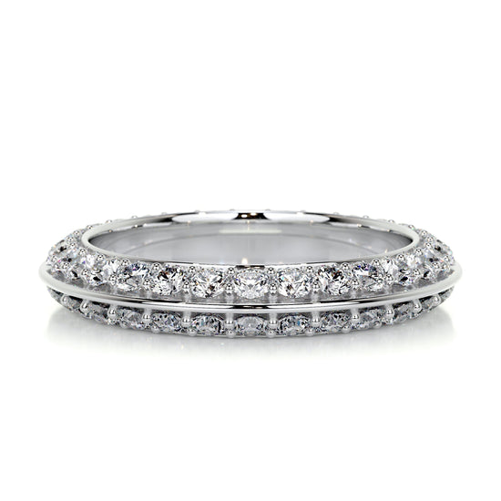 0.5 CT Round Full Eternity CVD EF/VVS Diamond Wedding Band 1