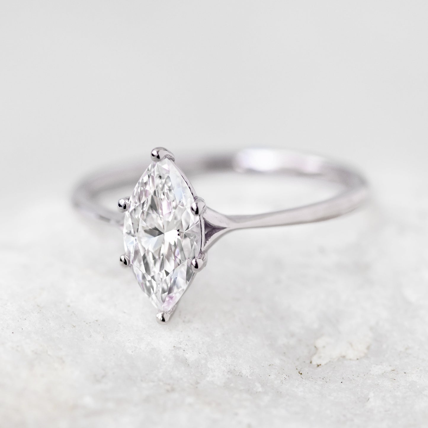 2 CT Round Three Stones Lab Grown Diamond Engagement Ring