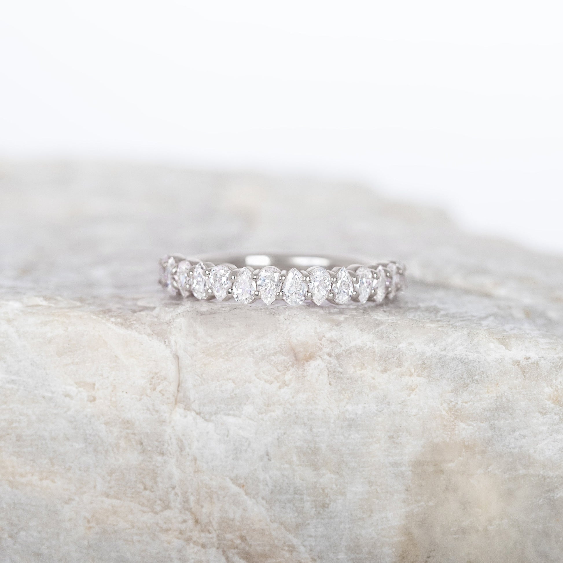 0.37 CT Round Full Eternity Lab Grown Diamond Wedding Band