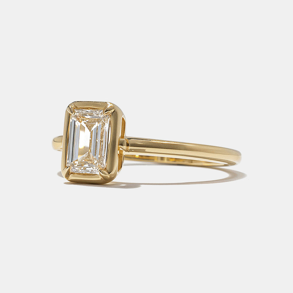2 CT Round Three Stones Lab Grown Diamond Engagement Ring